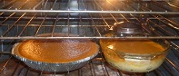 carrot pies in the oven