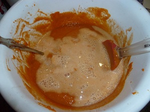 carrot puree with evaporated milk