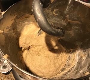 Switch to the dough hook and mix