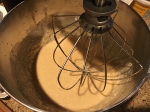 Mixing step 1 - whisk